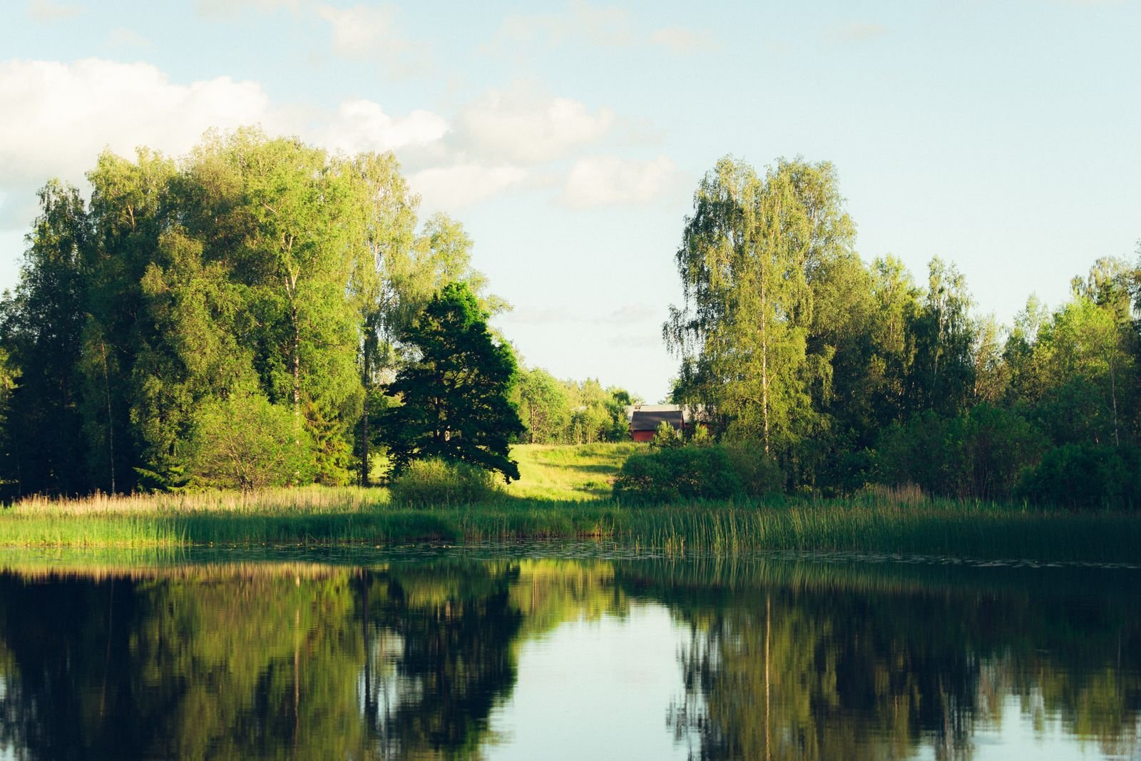 Lago en Suecia