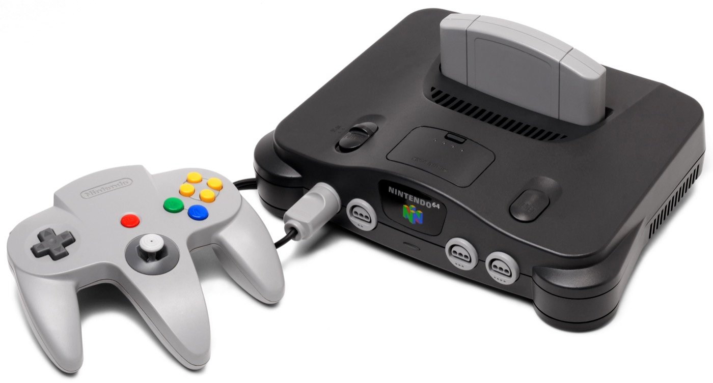 Consola Nintendo 64 con su mando