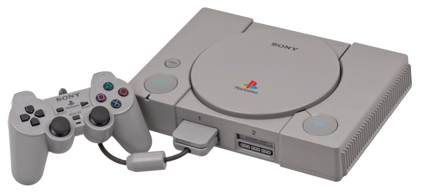 Consola PlayStation original con su mando